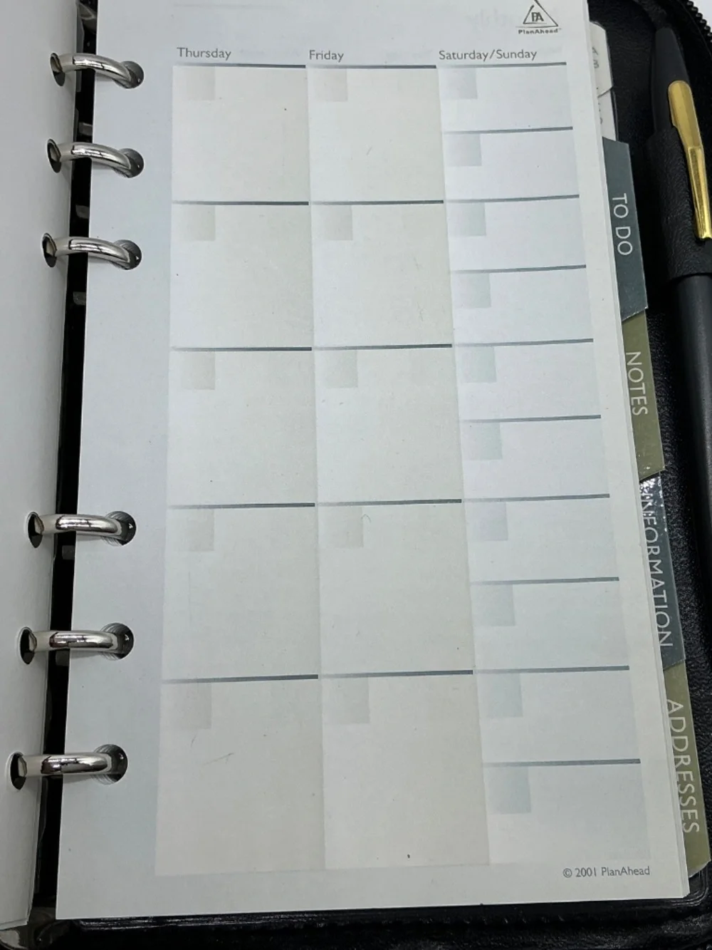 Plan Ahead organizer Planner Vintage